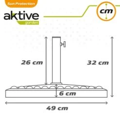 Base Sombrilla Poliresina Aktive Garden Circular 14 Base Sombrilla Poliresina Aktive Garden Circular -OUTSUNNY TIENDA cbf3e7de9bc6bdb6a02beb329175cb863a85dbc4 8c7d59665b3842bf89fbe2f68e711643
