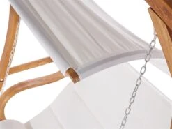 Columpio De Madera De Alerce Oscura/beige Crema APRILIA -OUTSUNNY TIENDA cc4dd1b4b6c7e0afbe3aca12dac3e8622d4003de 125e086327b44e0d977cfbcc7e5820cd