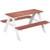 Outsunny Juego De Mesa Y 2 Bancos Infantiles De Madera Mesa De Picnic Para Niños De 3-8 Años Para Jardín Patio Terraza 89x79x50 Cm Marrón -OUTSUNNY TIENDA cdf96eedb03a86c11030da270723a26e46cd82da 9b8695de69134f94b3bc7116098c0e74