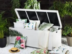 Arcón De Ratán Blanco 158 X 63 Cm MODENA