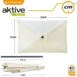 Sombrilla Para Terraza Y Jardín 300x200 Cm C/protección UV50 Aktive 16 Sombrilla Para Terraza Y Jardín 300x200 Cm C/protección UV50 Aktive -OUTSUNNY TIENDA cf7e72ac5e4166e841639828bede1681b2d5d9c6 cbc2a70623db4080909828fc35abdcef