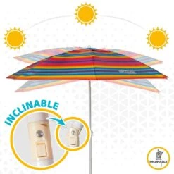 Sombrilla Playa Antiviento 220 Cm Con Protección UV50 Aktive Beach 15 Sombrilla Playa Antiviento 220 Cm Con Protección UV50 Aktive Beach -OUTSUNNY TIENDA d0fa48fccc9e30de27d24a426b959cbd6d56e975 4ab9cfb77dfc4a869983253b9d11c831