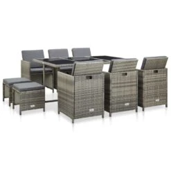 Set De Comedor De Jardín 11 Pzas Y Cojines Ratán Sintético Gris VidaXL 10 Set De Comedor De Jardín 11 Pzas Y Cojines Ratán Sintético Gris VidaXL -OUTSUNNY TIENDA d1c8daec7d174ccacbee22ad48ef54235db4067c 68f325dbf37e4d8eb029c3904175f43d