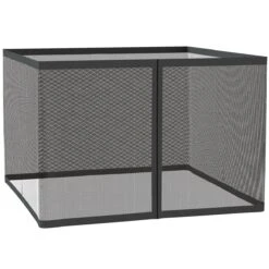 Outsunny Mosquitera Para Sombrilla Mosquitera Para Aire Libre Para Paraguas 300x300x240 Cm Red Para Sombrilla De Malla De Patio Con Cremallera Negro
