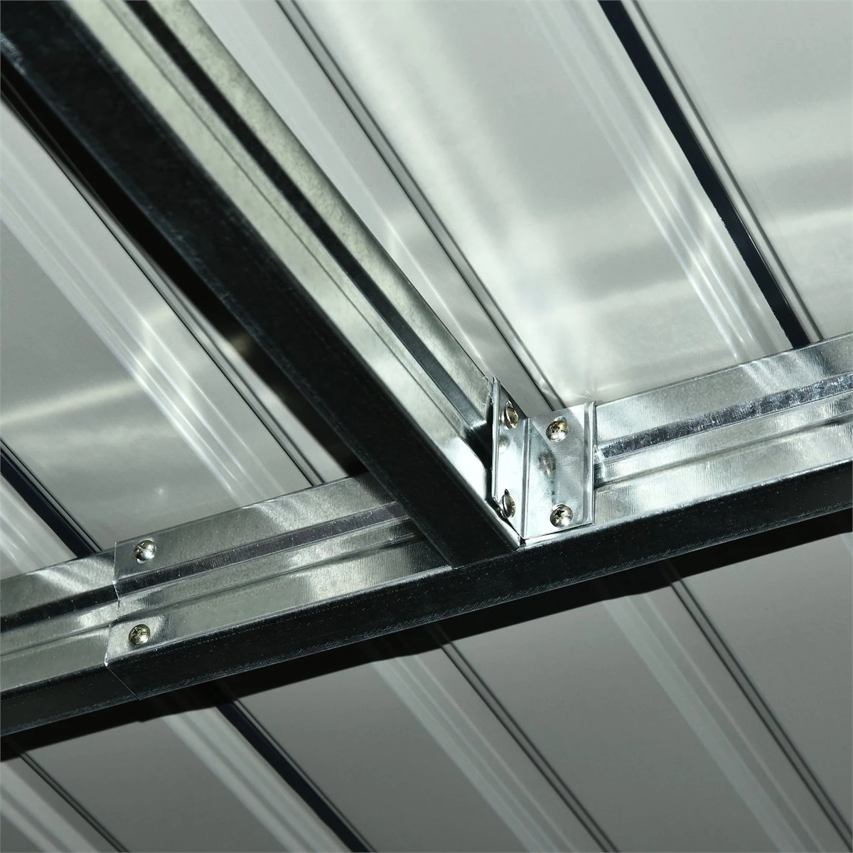 Outsunny Cobertizo De Jardín 280x130x172 Cm Base De 3,1 M² Caseta De Exterior Metálica Para Almacenamiento De Herramientas Con 2 Puertas Correderas Y 2 Orificios De Ventilación Gris Oscuro 10 Outsunny Cobertizo De Jardín 280x130x172 Cm Base De 3,1 M² Caseta De Exterior Metálica Para Almacenamiento De Herramientas Con 2 Puertas Correderas Y 2 Orificios De Ventilación Gris Oscuro - Imagen 8