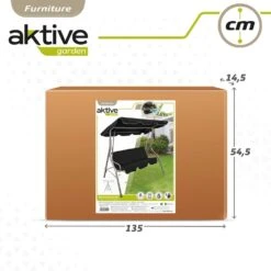 Balancín Para Jardín Negro C/toldo Inclinable 3 Plazas Aktive 17 Balancín Para Jardín Negro C/toldo Inclinable 3 Plazas Aktive -OUTSUNNY TIENDA d3f55f80688c90b50d2a25aa4be60aacebc420cd ccae7babc6554b47be9c4f58846ed3f6