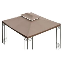 Outsunny Techo De Repuesto 4x3 M Para Cenador De Jardín 2 Niveles Transpirable Con 10 Orificios De Drenaje Cubierta De Repuesto De Gazebo Pabellón Exterior Marrón 12 Outsunny Techo De Repuesto 4x3 M Para Cenador De Jardín 2 Niveles Transpirable Con 10 Orificios De Drenaje Cubierta De Repuesto De Gazebo Pabellón Exterior Marrón -OUTSUNNY TIENDA d4d8eb05f30a7e41d2d50c20b571ee560339e650 4a495b4c035d4879a068adc9d98817ba