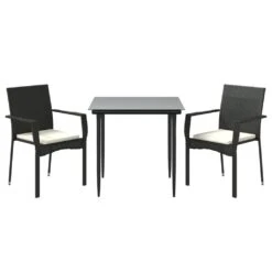Set Comedor De Jardín 3 Pzas Con Cojines Ratán Sintético Negro VidaXL 9 Set Comedor De Jardín 3 Pzas Con Cojines Ratán Sintético Negro VidaXL -OUTSUNNY TIENDA d529e230e5f59eb9c4c7d928ac2df50e5684ac4c 10c9e241023f44a6923223e33267c434