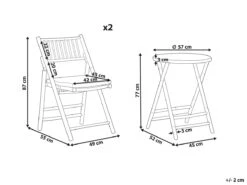 Conjunto De Balcón 2 Plazas De Madera De Bambú Clara/blanco Crema SAVALLETRI -OUTSUNNY TIENDA d537d0f6c766af676c1b4539ea1c20e0bed0f322 64563199b7f6433e8eab33c10bc533ff