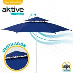 Sombrilla Octogonal 280 Cm Doble Techo Y Protección UV35 + Aktive Beach 13 Sombrilla Octogonal 280 Cm Doble Techo Y Protección UV35 + Aktive Beach -OUTSUNNY TIENDA d6bb27ccd9c05d3c40b06f38ef01d929ca92e93d 6ab25529d2d149a78690d6813b69f315