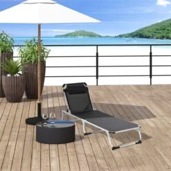 Outsunny Tumbona Plegable Reclinable De Aluminio Con Reposacabezas Extraíble Y Respaldo Transpirable Ajustable En 4 Posiciones Para Jardín Terraza Camping Exterior 170x60x76 Cm Negro 13 Outsunny Tumbona Plegable Reclinable De Aluminio Con Reposacabezas Extraíble Y Respaldo Transpirable Ajustable En 4 Posiciones Para Jardín Terraza Camping Exterior 170x60x76 Cm Negro -OUTSUNNY TIENDA d7b1d5113195559d3a7d81dda93db6924e520535 f589377eaa574ac7bc50fbfdde5647c7