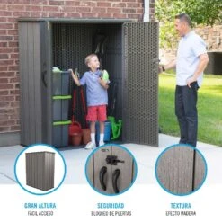 Armario Exterior Ultrarresistente LIFETIME 136x70x172 Cm UV100 13 Armario Exterior Ultrarresistente LIFETIME 136x70x172 Cm UV100 -OUTSUNNY TIENDA d7f1c658592e3f66f1af4000ef98252cedfbc6da c754de36e21e40778dbc33cb9c8f3a8b