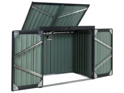 Cobertizo De Jardín De Metal Gris Grafito 134 Cm MOENA -OUTSUNNY TIENDA d9bf75c8e55e481b33f539f0a5dddd77b160ec80 f8c5437693af429f9f2343ffd991d0c7