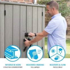 Armario Exterior Ultrarresistente LIFETIME 136x70x172 Cm UV100 12 Armario Exterior Ultrarresistente LIFETIME 136x70x172 Cm UV100 -OUTSUNNY TIENDA da686fe0d2c7d66bf4fd747998c93284027c294c aa1cc9df359b43b38f2ea1f29a632d4e