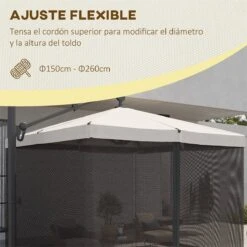 Outsunny Mosquitera Para Sombrilla Mosquitera Para Aire Libre Para Paraguas 300x300x240 Cm Red Para Sombrilla De Malla De Patio Con Cremallera Negro 15 Outsunny Mosquitera Para Sombrilla Mosquitera Para Aire Libre Para Paraguas 300x300x240 Cm Red Para Sombrilla De Malla De Patio Con Cremallera Negro -OUTSUNNY TIENDA dbdce4536cd06e1fdd4851079123c89df1211519 b198f6e6fdeb42038f181f3f0cc059fa