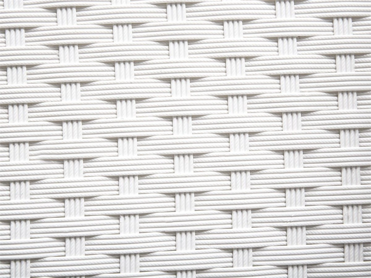 Mesa De Jardín De Ratán Blanco 220 X 100 Cm ITALY 11 Mesa De Jardín De Ratán Blanco 220 X 100 Cm ITALY - Imagen 9