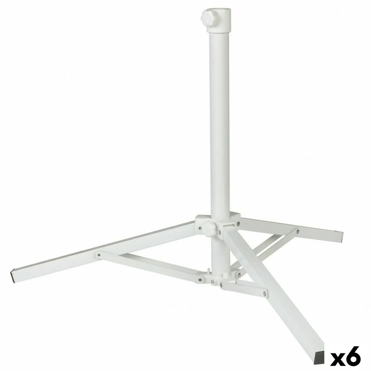 Base Para Sombrilla Aktive 61 X 49,5 X 61 Cm Metal Blanco (6 Unidades) 5 Base Para Sombrilla Aktive 61 X 49,5 X 61 Cm Metal Blanco (6 Unidades) - Imagen 3