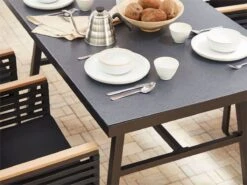 Mesa De Jardín De Aluminio Negro 150 X 90 Cm CANETTO -OUTSUNNY TIENDA dd3f94b6f2fce013bc87b315441582eed2d37b1f a121bae380f142f59a4867d0e5f5f0d8