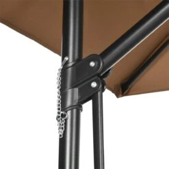 Outsunny Sombrilla Voladizo De Jardín Ø295x245 Cm Parasol Excéntrico Manivela Manual Con 6 Varillas De Metal Ventilación Y Base Cruzada Para Patio Terraza Exterior Marrón -OUTSUNNY TIENDA dd65a822430a3687a981adaec971c28eafac38f2 2e8fd5d8d2b847e3bc601d20b16f9a75