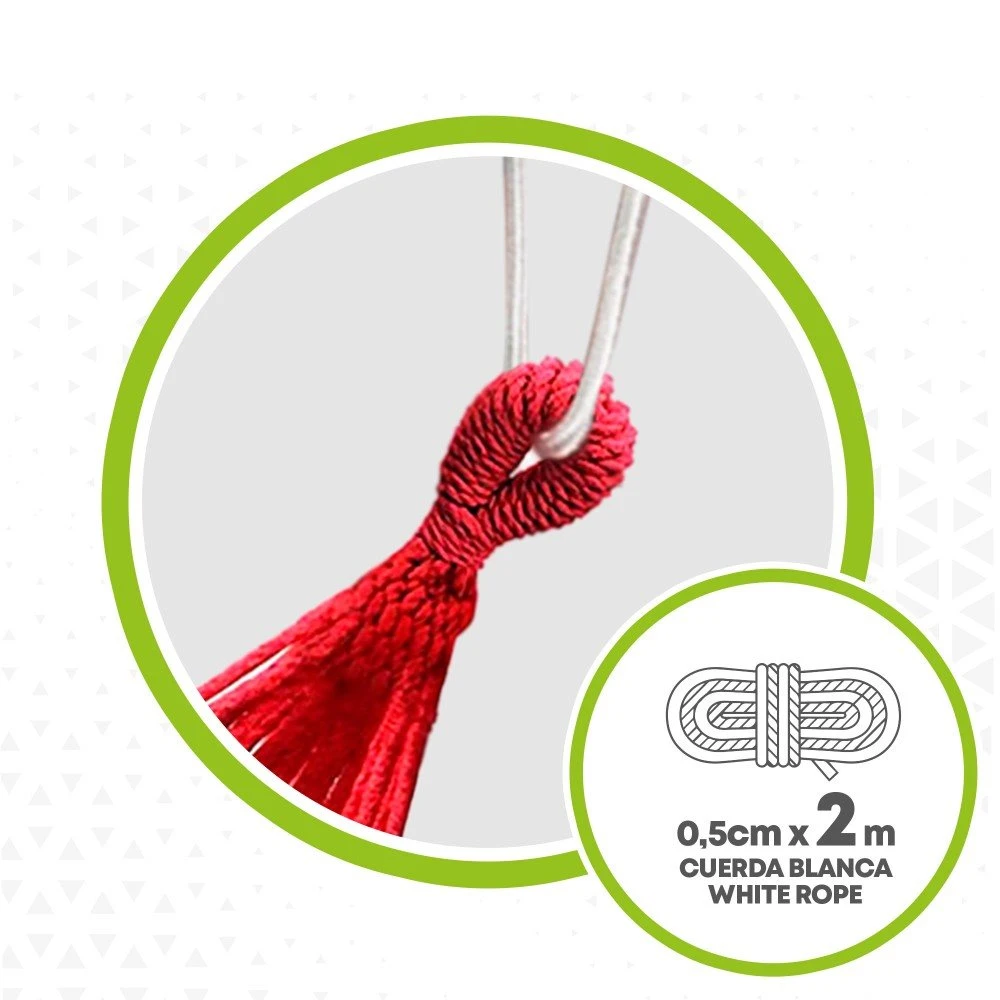 Hamaca De Algodón Portátil Para Jardín Aktive 6 Hamaca De Algodón Portátil Para Jardín Aktive - Imagen 4