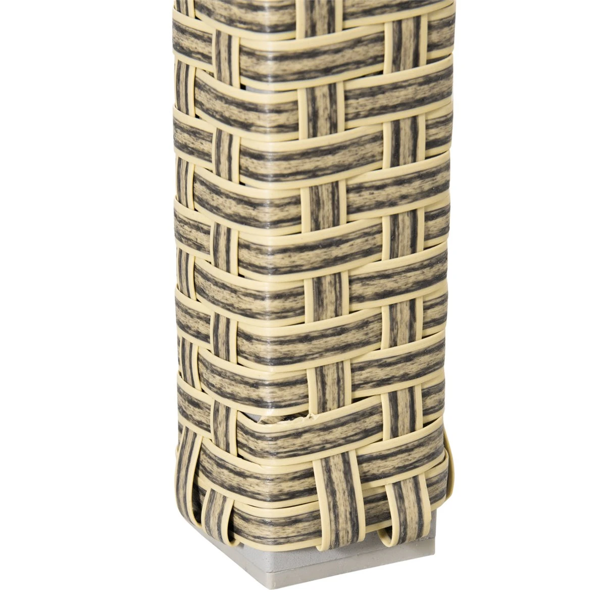 Outsunny Conjunto De Muebles De Comedor Para Jardín 7 Piezas 1 Mesa De Vidrio Y 6 Sillas De Ratán Con Respaldo Transpirable Y Cojines Acolchados Para Terraza Exterior Gris Y Natural 9 Outsunny Conjunto De Muebles De Comedor Para Jardín 7 Piezas 1 Mesa De Vidrio Y 6 Sillas De Ratán Con Respaldo Transpirable Y Cojines Acolchados Para Terraza Exterior Gris Y Natural - Imagen 7