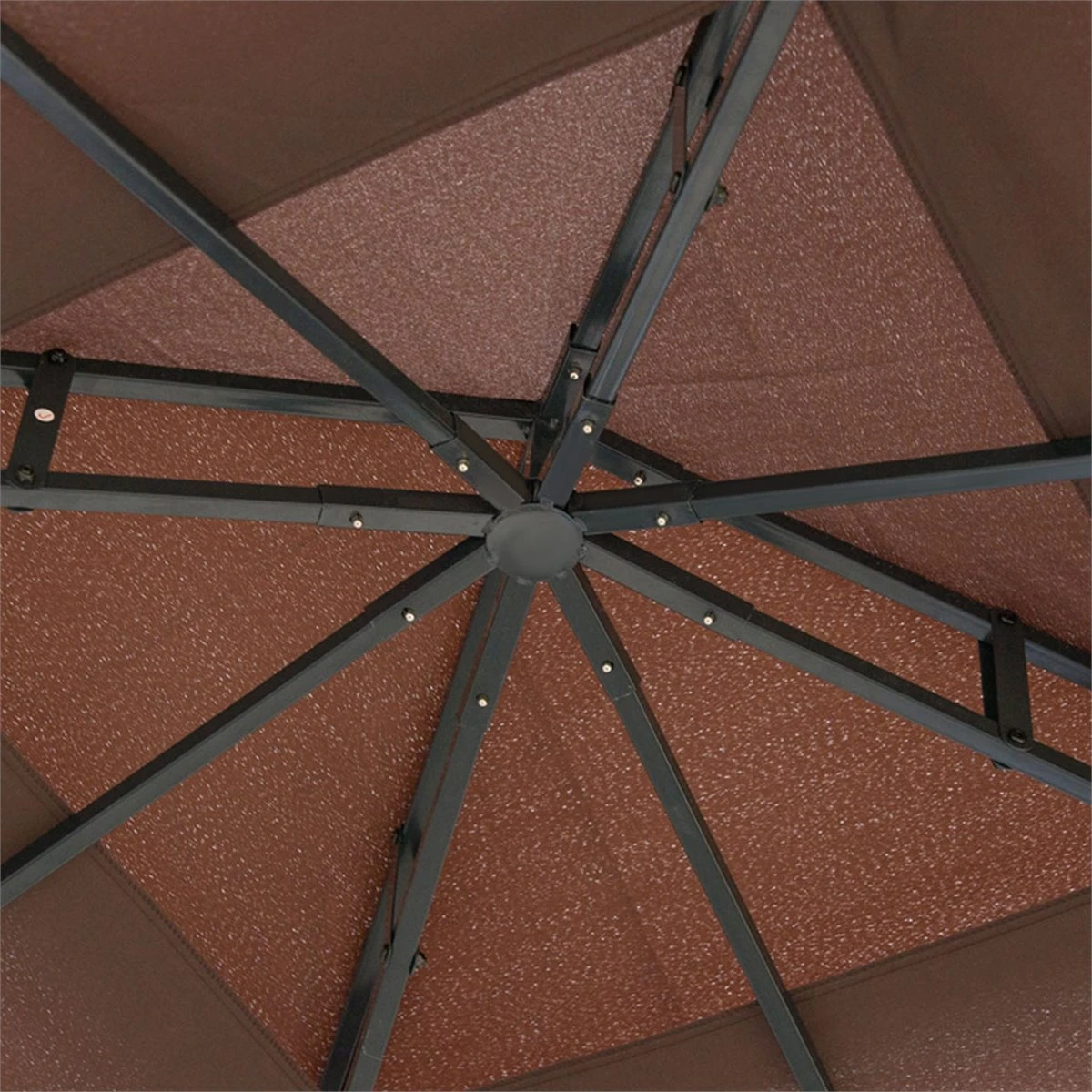 Outsunny Cenador De Jardín 3x3 M Pabellón Para Exterior Con Doble Techo De Ventilación 4 Mosquiteras Extraíbles Y Marco De Acero Protección Solar Para Fiestas Eventos Café 10 Outsunny Cenador De Jardín 3x3 M Pabellón Para Exterior Con Doble Techo De Ventilación 4 Mosquiteras Extraíbles Y Marco De Acero Protección Solar Para Fiestas Eventos Café - Imagen 8