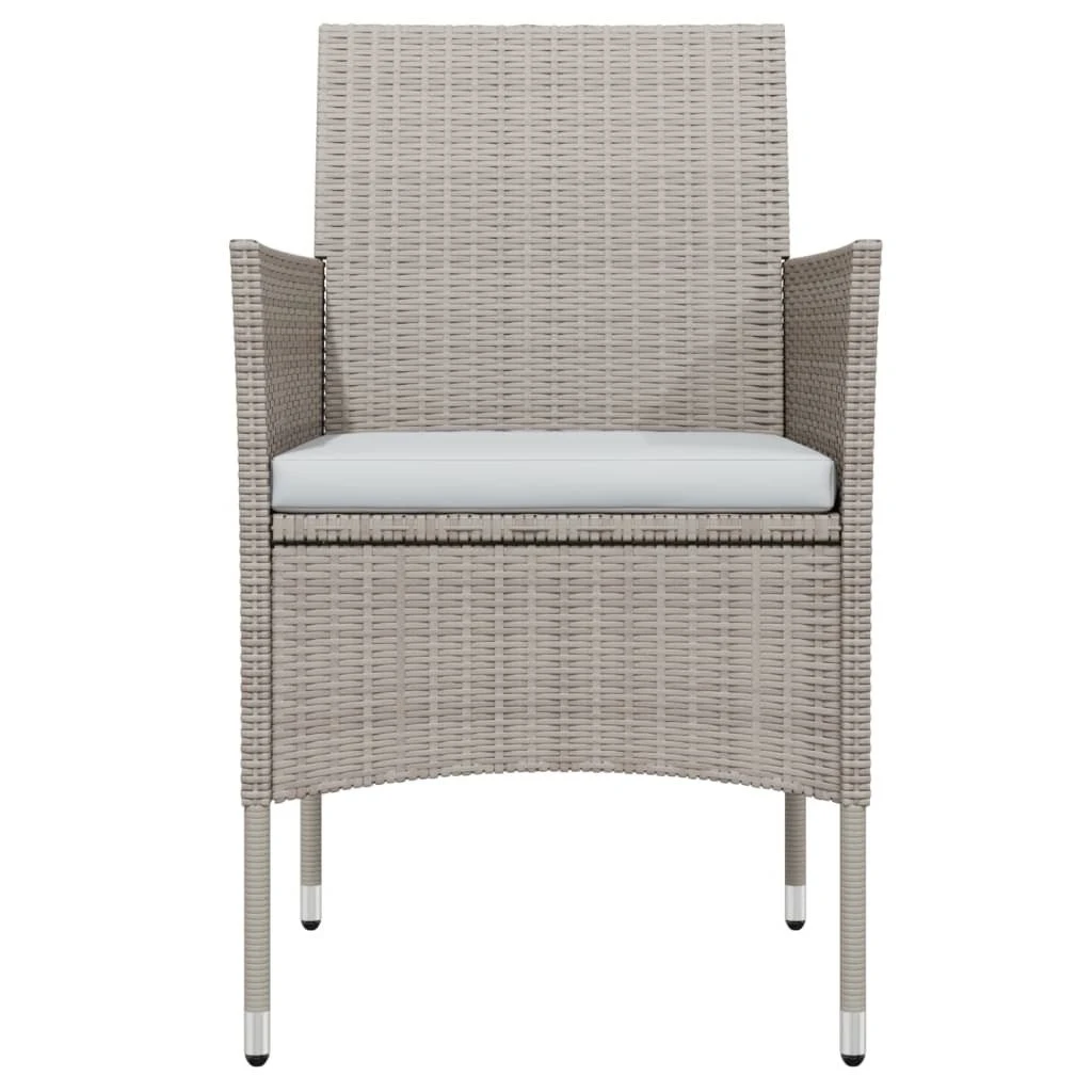 Juego De Comedor Para Jardín 3 Piezas Con Cojines Beige Y Negro VidaXL 6 Juego De Comedor Para Jardín 3 Piezas Con Cojines Beige Y Negro VidaXL - Imagen 4