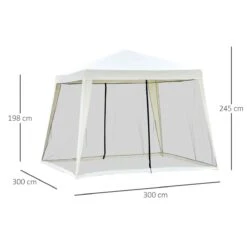 Outsunny Carpa De Jardín 3x3 M Cenador Con 4 Partes Laterales Mosquitera Con Cremallera Protección UV Para Patio Exterior Eventos Fiesta Beige 13 Outsunny Carpa De Jardín 3x3 M Cenador Con 4 Partes Laterales Mosquitera Con Cremallera Protección UV Para Patio Exterior Eventos Fiesta Beige -OUTSUNNY TIENDA e45df8ad0e47f65161e3a27c94644780b92457d2 74b9b5718c77437fbb515cec98d37a01