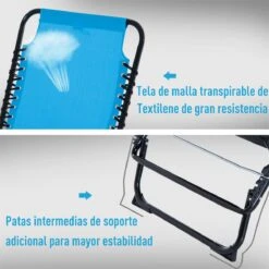 Outsunny Tumbona Plegable Y Ajustable De 4 Posiciones Silla Reclinable De Jardín Con Sistema De Cordones Para Exterior Marco Acero 197x58x76 Cm Azul Claro 19 Outsunny Tumbona Plegable Y Ajustable De 4 Posiciones Silla Reclinable De Jardín Con Sistema De Cordones Para Exterior Marco Acero 197x58x76 Cm Azul Claro -OUTSUNNY TIENDA e56ee49eef7132e64353ef9c44eaabea2fdda3ca 04ce7fd10de14719b7c96da5b4087a92
