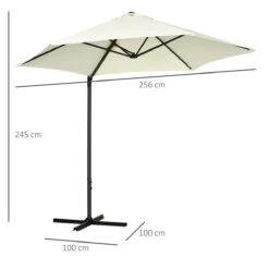 Outsunny Sombrilla De Jardín Ø256x245 Cm Parasol Excéntrico Rotación De 360° Con Apertura Manual Y Base Cruzada Para Patio Terraza Exterior Beige 13 Outsunny Sombrilla De Jardín Ø256x245 Cm Parasol Excéntrico Rotación De 360° Con Apertura Manual Y Base Cruzada Para Patio Terraza Exterior Beige -OUTSUNNY TIENDA e5e948fbe80afd8c0525e829ff241d5d6c847513 fa5118c4ede248cdbb8da2e14f2a7e43
