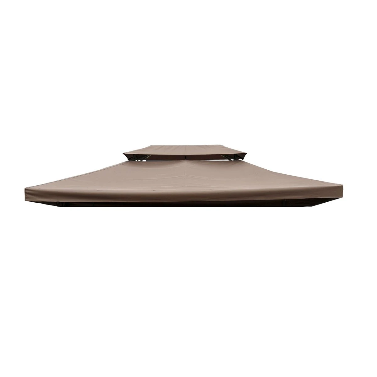 Outsunny Techo De Repuesto 4x3 M Para Cenador De Jardín 2 Niveles Transpirable Con 10 Orificios De Drenaje Cubierta De Repuesto De Gazebo Pabellón Exterior Marrón 4 Outsunny Techo De Repuesto 4x3 M Para Cenador De Jardín 2 Niveles Transpirable Con 10 Orificios De Drenaje Cubierta De Repuesto De Gazebo Pabellón Exterior Marrón - Imagen 2