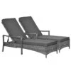 Outsunny Conjunto De 2 Tumbonas De Ratán De Jardín Chaise Longue Con Respaldo Ajustable En 4 Posiciones Cojines Acolchados Y Desenfundables Para Terraza Patio Exterior 192x62,5x58-95 Cm Gris 2 Outsunny Conjunto De 2 Tumbonas De Ratán De Jardín Chaise Longue Con Respaldo Ajustable En 4 Posiciones Cojines Acolchados Y Desenfundables Para Terraza Patio Exterior 192x62,5x58-95 Cm Gris -OUTSUNNY TIENDA e69370b14c3daa543e2fa445cfb0d2db590d67a8 5faa7544e43243a288f3f81302f0d2c3