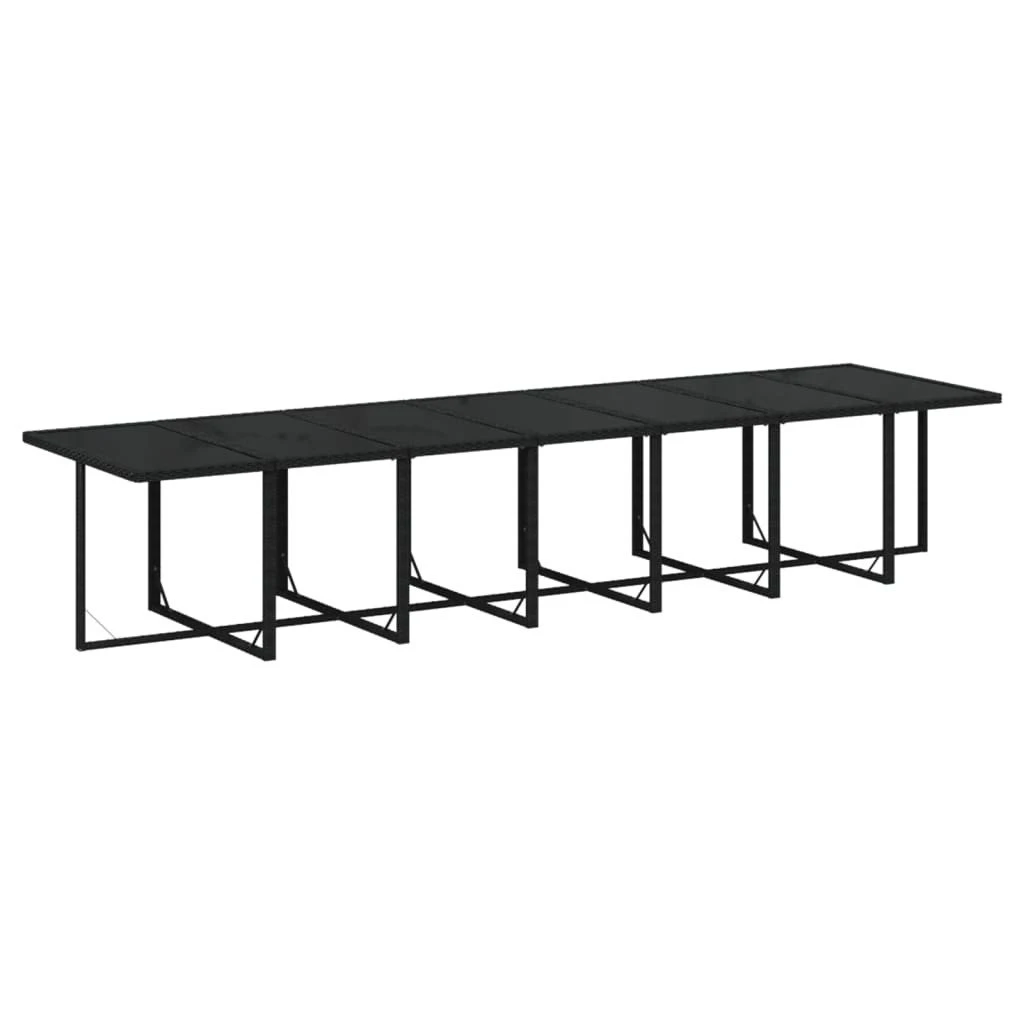 Set Comedor De Jardín 15 Pzas Con Cojines Ratán Sintético Negro VidaXL 6 Set Comedor De Jardín 15 Pzas Con Cojines Ratán Sintético Negro VidaXL - Imagen 4