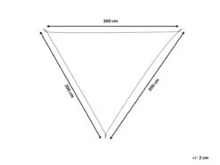 Toldo Vela Triangular De Poliéster Gris 300 X 300 Cm LUKKA -OUTSUNNY TIENDA ead193f2b230bd78268f45b845f6e45ac8859f3a 29372ec26a3b4968bce51462cdaf12af