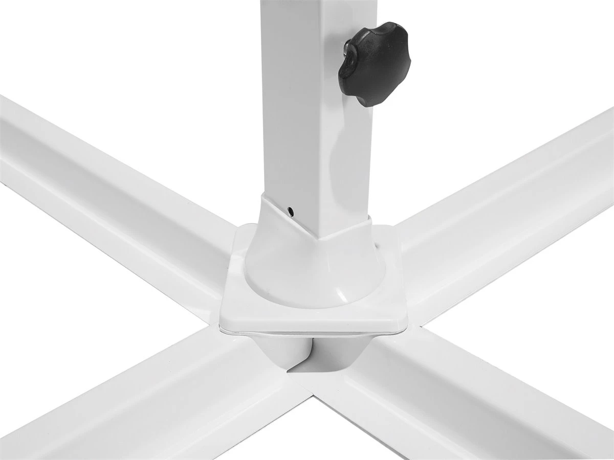 Sombrilla Voladiza De Poliéster Gris Oscuro/blanco 300 Cm SAVONA 12 Sombrilla Voladiza De Poliéster Gris Oscuro/blanco 300 Cm SAVONA - Imagen 10