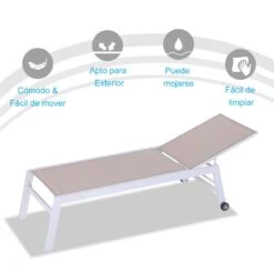 Outsunny Tumbona Multiposiciones De Jardín Con Respaldo Reclinable En 5 Posiciones De Aluminio Y Texteline Carga 160 Kg Para Patio Terraza 202x65x43 Cm Beige 20 Outsunny Tumbona Multiposiciones De Jardín Con Respaldo Reclinable En 5 Posiciones De Aluminio Y Texteline Carga 160 Kg Para Patio Terraza 202x65x43 Cm Beige -OUTSUNNY TIENDA ec2e19a794690e2ffe4cab938249002b08f7d41b 1851fe25d5f44a3085838f9178434b7e