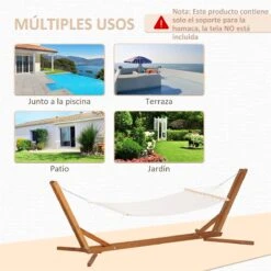 Outsunny Soporte Para Hamaca De Madera Plegable Ajustable De 3 Niveles Estructura Para Hamaca 217-380 Cm De Longitud Carga Máx. 150 Kg Para Jardín Terraza 388x152x89 Cm Teca 17 Outsunny Soporte Para Hamaca De Madera Plegable Ajustable De 3 Niveles Estructura Para Hamaca 217-380 Cm De Longitud Carga Máx. 150 Kg Para Jardín Terraza 388x152x89 Cm Teca -OUTSUNNY TIENDA ec9b563b4a4fd5e9deaa1fe71cc378cf12aacd36 0d362bbc8d98422bbadcecd33a1de7c5