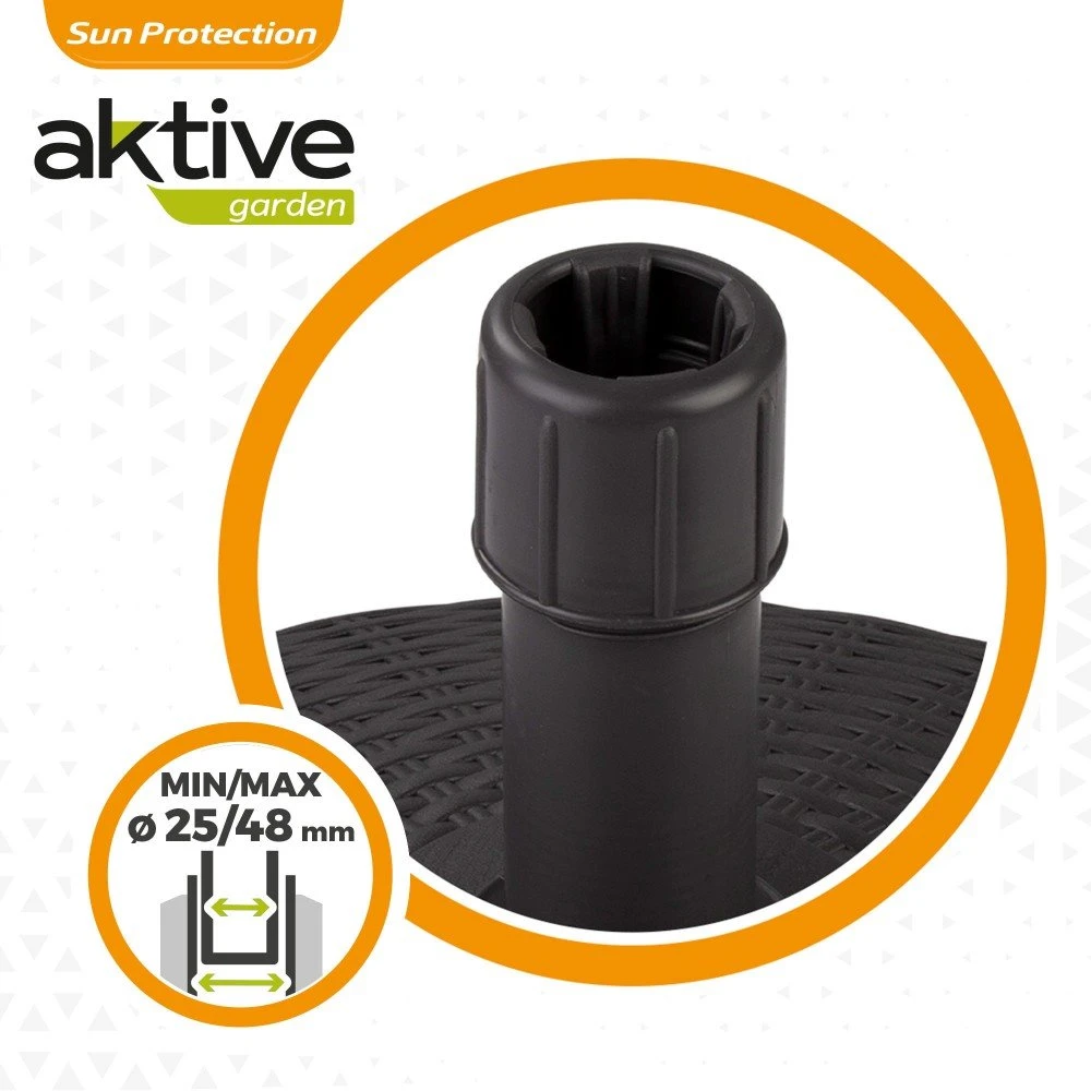 Base Para Sombrilla Circular Antracita 25-48 Mm Aktive 6 Base Para Sombrilla Circular Antracita 25-48 Mm Aktive - Imagen 4
