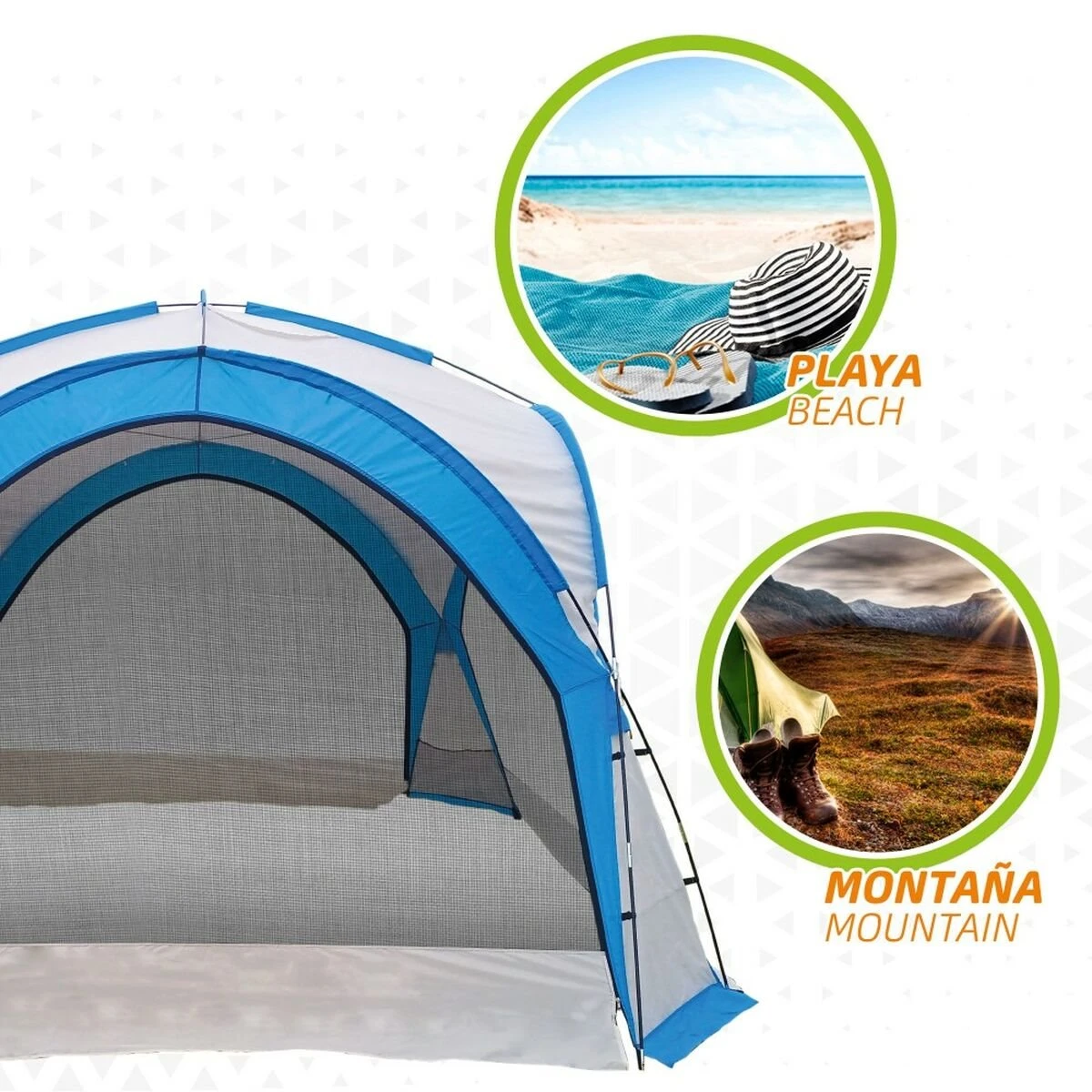 Carpa Para Playa Aktive Mosquitera De Acampada 350 X 260 X 350 Cm 4 Carpa Para Playa Aktive Mosquitera De Acampada 350 X 260 X 350 Cm - Imagen 2