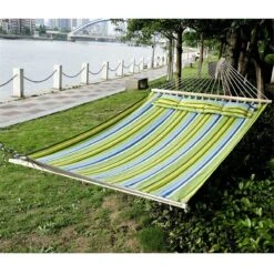 Outsunny Hamaca Colgante De Jardín Para 2 Personas Hamaca Ecológico Para Camping Con Almohada Carga De 180 Kg Rayas Azules Y Verdes 3,4x1,4m 22 Outsunny Hamaca Colgante De Jardín Para 2 Personas Hamaca Ecológico Para Camping Con Almohada Carga De 180 Kg Rayas Azules Y Verdes 3,4x1,4m -OUTSUNNY TIENDA f0871f1694421c88ec28d02a19c9f0889fdc81e7 5e98ff6d166945028d63c1e05385b423
