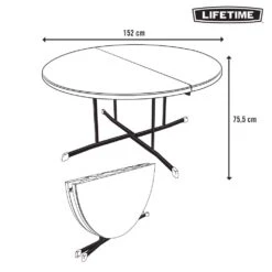 Mesa Redonda Plegable Blanco LIFETIME Ø152 X 75,5 Cm 17 Mesa Redonda Plegable Blanco LIFETIME Ø152 X 75,5 Cm -OUTSUNNY TIENDA f0a15d0d50a52021b1704c814b24844513dcee7d 91c762f96a794ed6ba2d106f4b117867