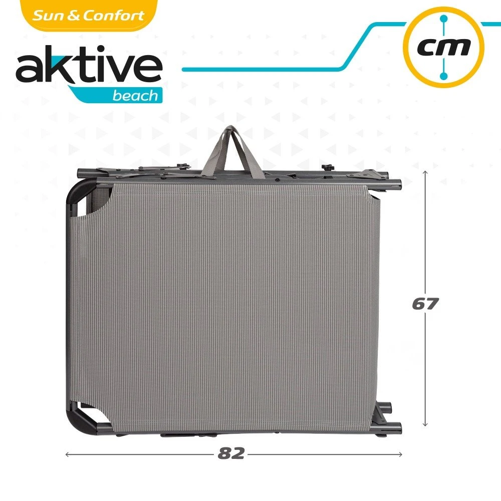 Tumbona Plegable Con Parasol Y Cojín Aktive 9 Tumbona Plegable Con Parasol Y Cojín Aktive - Imagen 7