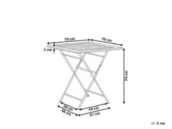 Mesa De Jardín De Metal Negro/dorado 70 X 70 Cm BORMIO 11 Mesa De Jardín De Metal Negro/dorado 70 X 70 Cm BORMIO -OUTSUNNY TIENDA f2983487dc1a3f36ffb958e229bdbcdfe41af5fa 09575bf6c1f241e6842aea067f120d7e