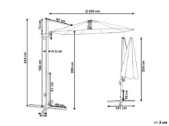 Sombrilla Voladiza De Poliéster Gris Pardo/blanco 295 Cm SAVONA II 12 Sombrilla Voladiza De Poliéster Gris Pardo/blanco 295 Cm SAVONA II -OUTSUNNY TIENDA f4947d77c6cae0df109b1579c42eb03754f76993 82d7d8549ac34faebee2fe0c6d083745