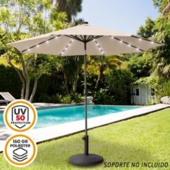 Sombrilla Para Jardín Octogonal 32 Luces LED Inclinable Aktive 15 Sombrilla Para Jardín Octogonal 32 Luces LED Inclinable Aktive -OUTSUNNY TIENDA f65b4fd717d0389f3d79a709f0b228daa3cf13c9 14cd776f9da446b688b90297db9e819b
