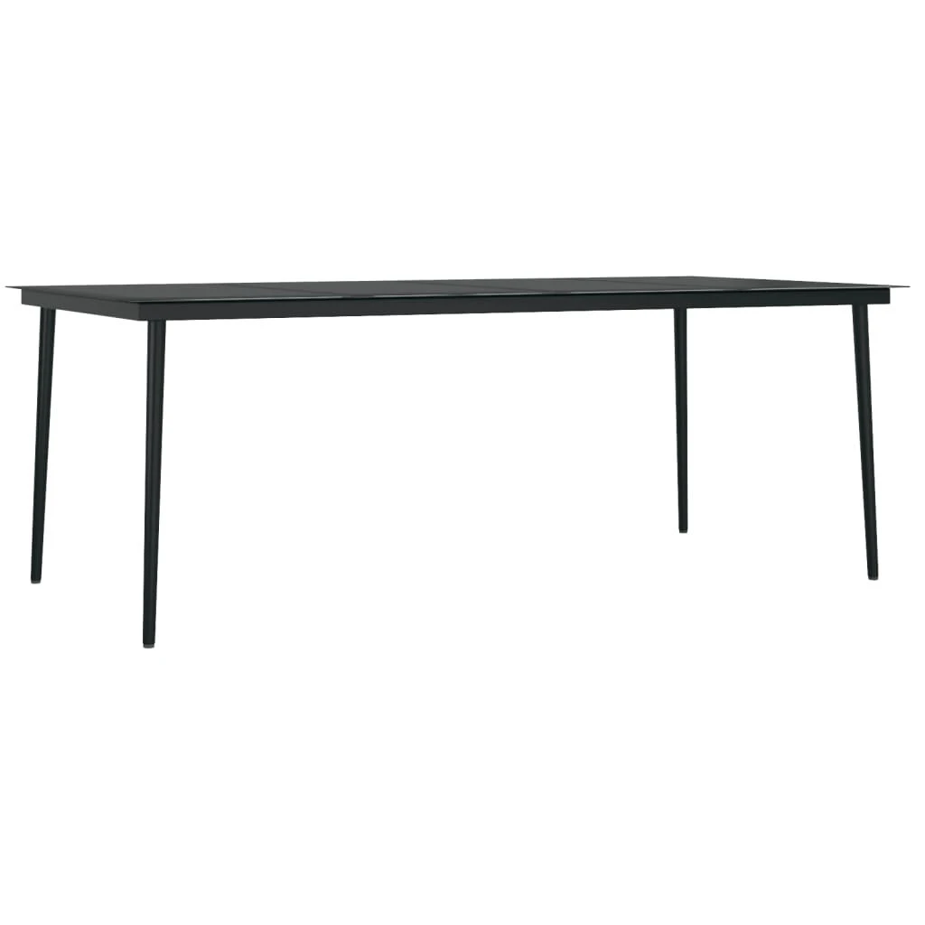 Juego De Comedor De Jardín 9 Piezas Negro VidaXL 8 Juego De Comedor De Jardín 9 Piezas Negro VidaXL - Imagen 6
