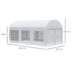 Outsunny Carpa De Jardín 6x3 M Carpa Para Fiestas Cenador Con Paredes Laterales Extraíbles Puerta Con Cremalleras Y 6 Ventanas Protección UV Para Exterior Eventos Bodas Blanco 12 Outsunny Carpa De Jardín 6x3 M Carpa Para Fiestas Cenador Con Paredes Laterales Extraíbles Puerta Con Cremalleras Y 6 Ventanas Protección UV Para Exterior Eventos Bodas Blanco -OUTSUNNY TIENDA f90ab29e5ad916e381612f3de9f222e446edafdc 08e80f2080194015b481fc5d23f1652b