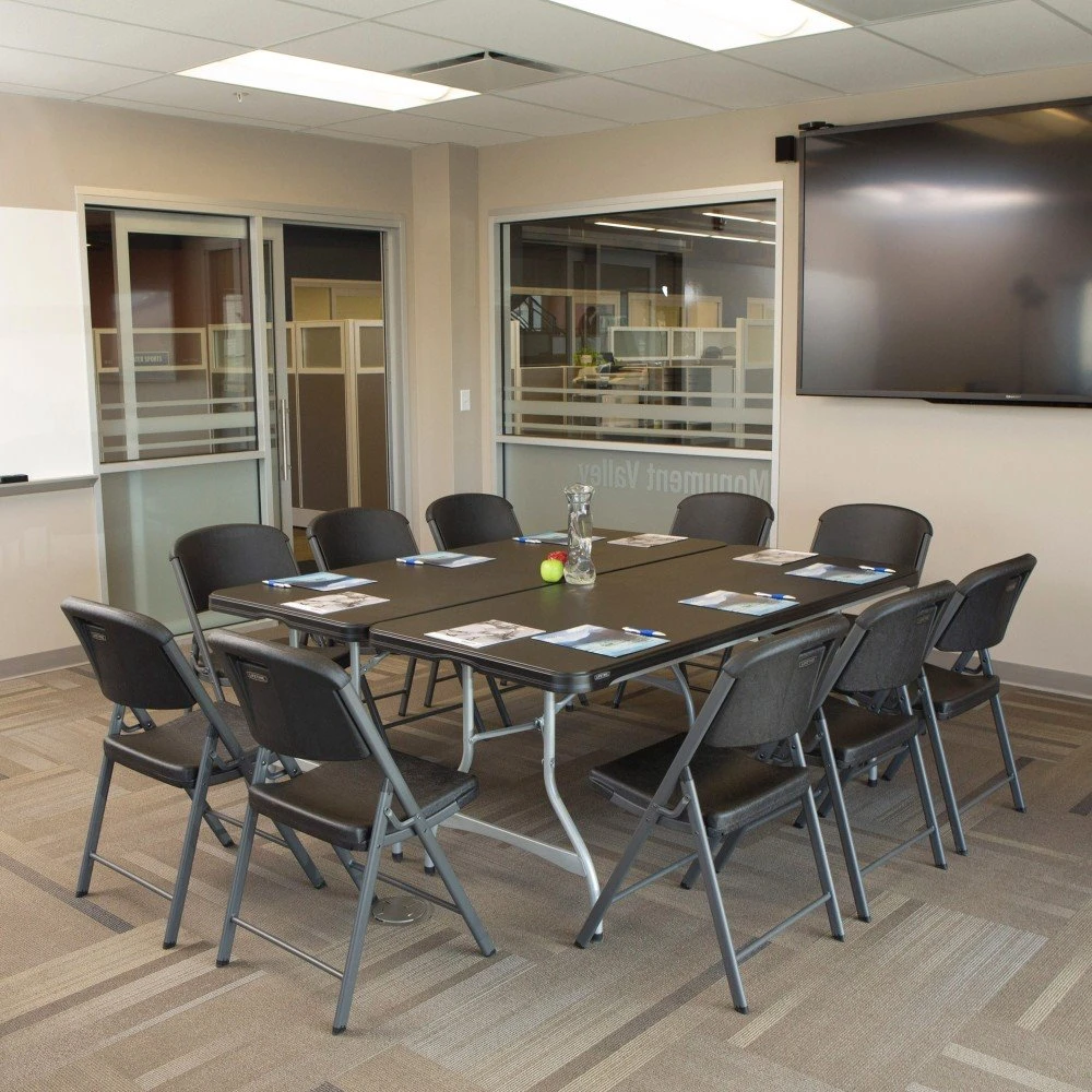 Mesa Rectangular Patas Plegables Negro LIFETIME 182 X 76 X 73,5 Cm 7 Mesa Rectangular Patas Plegables Negro LIFETIME 182 X 76 X 73,5 Cm - Imagen 5