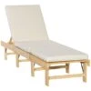 Outsunny Tumbona De Madera Plegable Con Respaldo Ajustable En 4 Posiciones Cojín Extraíble Carga 113 Kg Para Jardín Terraza Camping Exterior 195x59x30 Cm Natural -OUTSUNNY TIENDA fbc7035c3d95d62837786ef0a5ce2e6b5f95c503 36b29c4921814517bcf4fa7617197d7e
