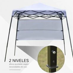 Outsunny Carpa Plegable 2,2x2,2x2m Con Lateral Altura Ajustable Protección UV 50+ De Acero Y Tela Oxford Con Bolsa De Transporte Blanco 13 Outsunny Carpa Plegable 2,2x2,2x2m Con Lateral Altura Ajustable Protección UV 50+ De Acero Y Tela Oxford Con Bolsa De Transporte Blanco -OUTSUNNY TIENDA fbf055dc66b2957a511d388ef3db7cfc6a52887f ee35027d4cc24da9bd49ba8a67639c47